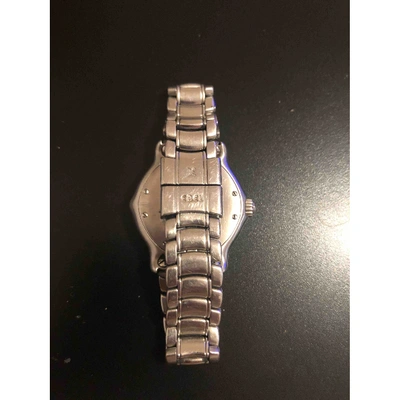 Pre-owned Ebel Sportwave Silver Steel Watch