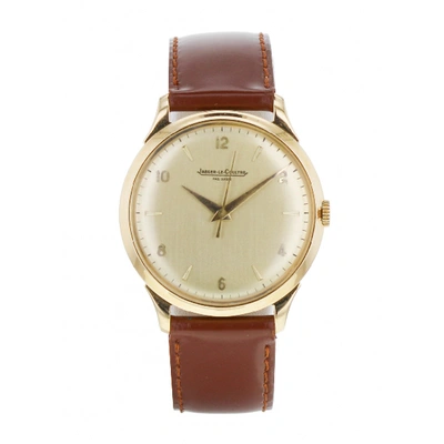 Pre-owned Jaeger-lecoultre Vintage Khaki Yellow Gold Watch