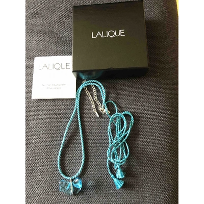 Pre-owned Lalique Turquoise Crystal Pendant