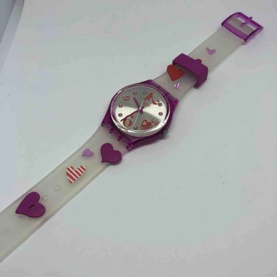 Pre-owned Swatch Watch In Pink