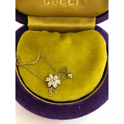 Pre-owned Gucci Metallic White Gold Necklace