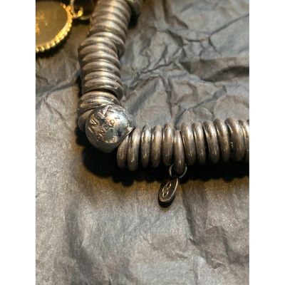 Pre-owned Links Of London Silver Bracelet In Black