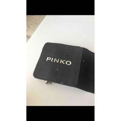 Pre-owned Pinko Leather Belt In Silver