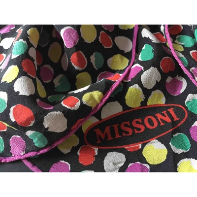 Pre-owned Missoni Silk Neckerchief In Multicolour