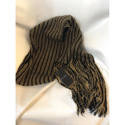 Pre-owned Saint Laurent Wool Scarf In Black