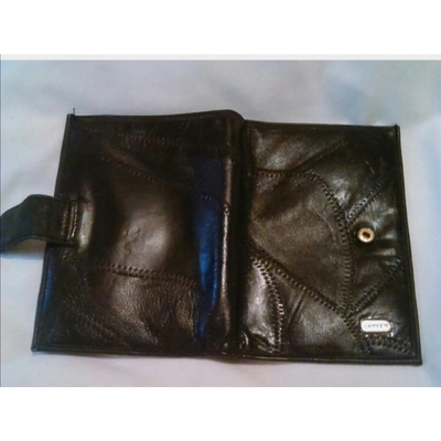Pre-owned Carven Leather Wallet In Black