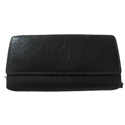 Pre-owned Roberto Cavalli Leather Wallet In Black