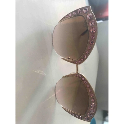 Pre-owned Gucci Gold Metal Sunglasses