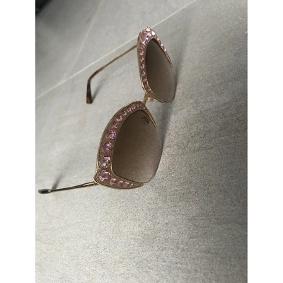 Pre-owned Gucci Gold Metal Sunglasses