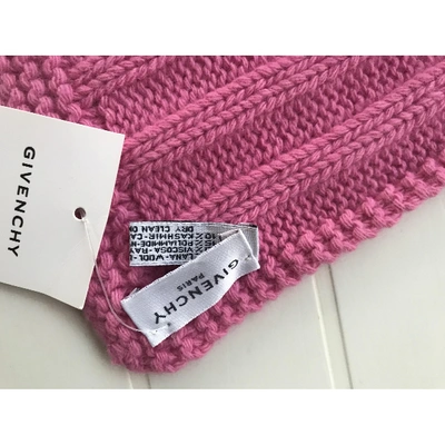 Pre-owned Givenchy Cashmere Scarf In Pink