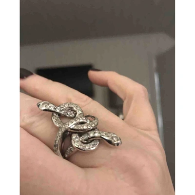 Pre-owned Ileana Makri White Gold Ring In Metallic