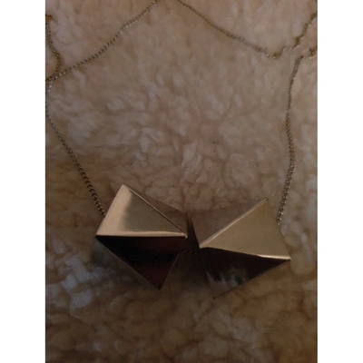 Pre-owned Stella Mccartney Necklace In Silver