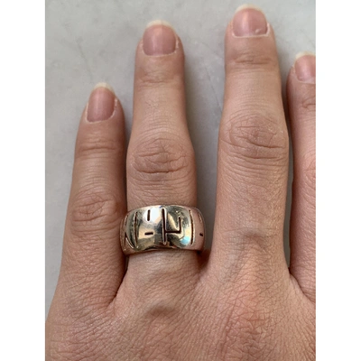 Pre-owned Ferragamo Silver Ring