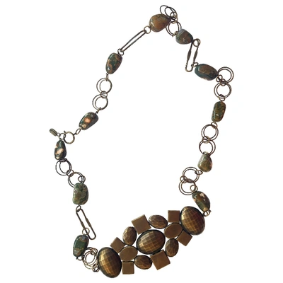 Pre-owned Isabel Marant Khaki Metal Necklace