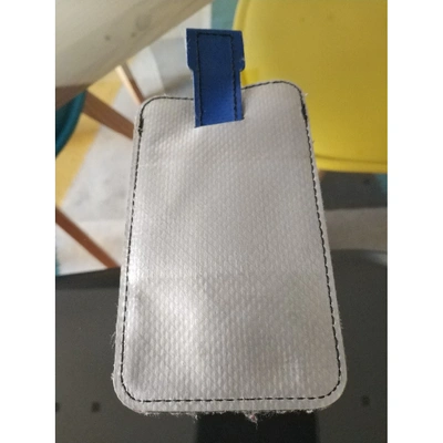 Pre-owned Freitag Cloth Wallet In Grey