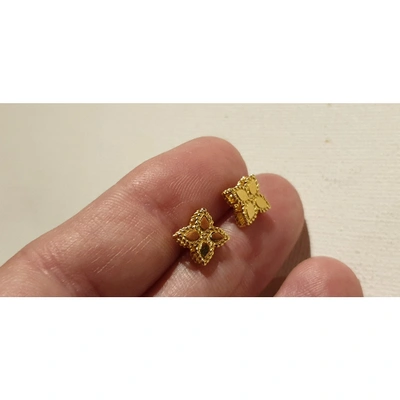 Pre-owned Roberto Coin Gold Yellow Gold Earrings
