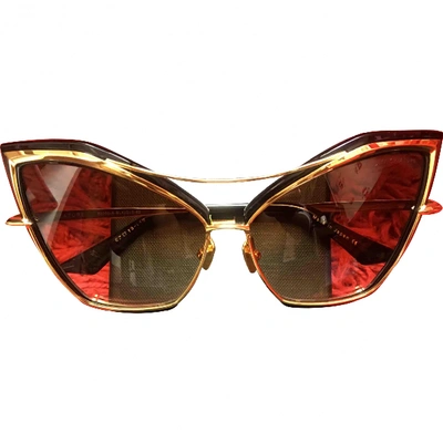 Pre-owned Dita Gold Metal Sunglasses
