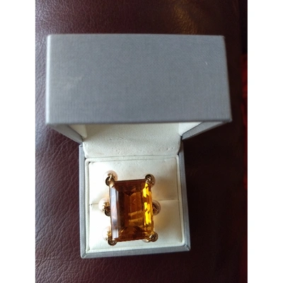 Pre-owned Dior Yellow Yellow Gold Ring