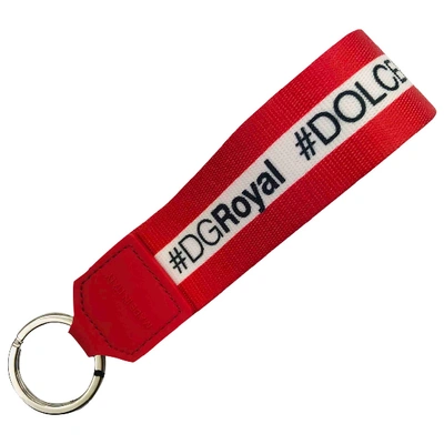 Pre-owned Dolce & Gabbana Key Ring In Red