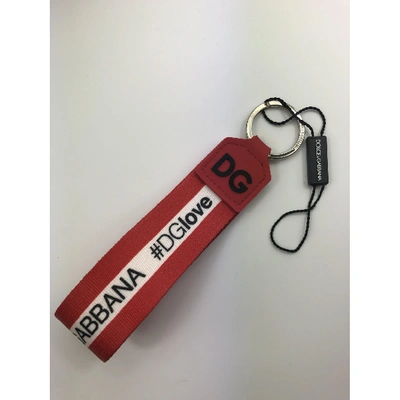Pre-owned Dolce & Gabbana Key Ring In Red