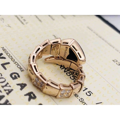 Pre-owned Bulgari Serpenti Ring In Gold