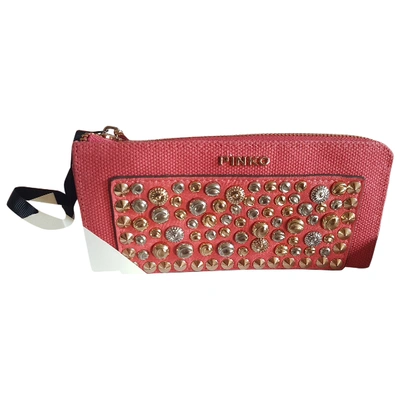 Pre-owned Pinko Pink Cloth Wallet