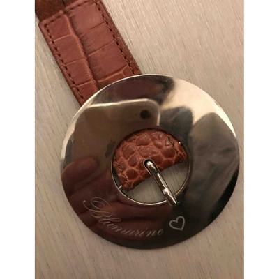 Pre-owned Blumarine Leather Belt In Brown