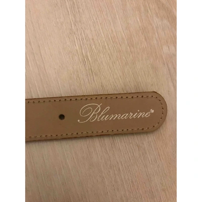 Pre-owned Blumarine Leather Belt In Brown