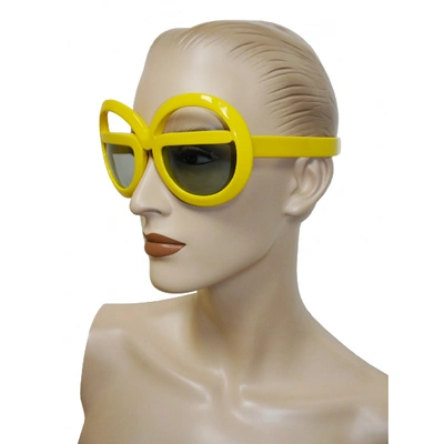 Pre-owned Silhouette Yellow Sunglasses