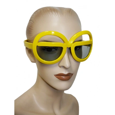 Pre-owned Silhouette Yellow Sunglasses