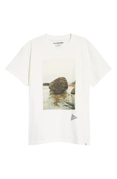 Shop And Wander Rock Photo Graphic Tee In White