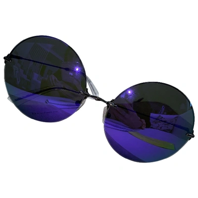Pre-owned Christopher Kane Purple Metal Sunglasses