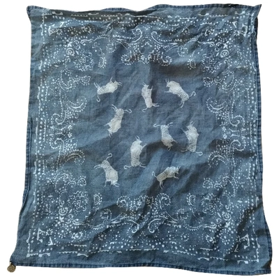 Pre-owned Maison Scotch Neckerchief In Blue