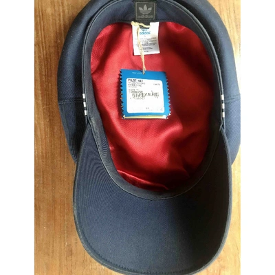 Pre-owned Adidas Originals Blue Cotton Hat