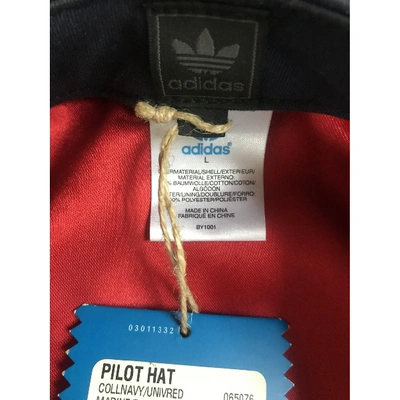 Pre-owned Adidas Originals Blue Cotton Hat