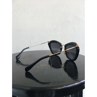Pre-owned Miu Miu Black Sunglasses