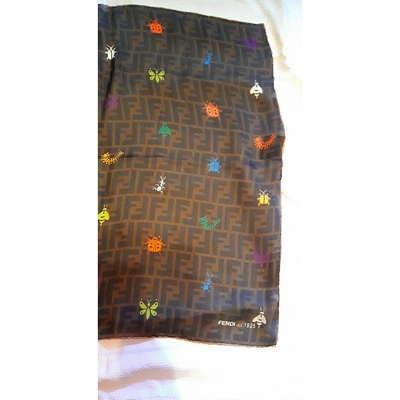 Pre-owned Fendi Multicolour Silk Silk Handkerchief