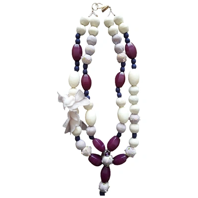 Pre-owned Etro Silk Necklace In Multicolour