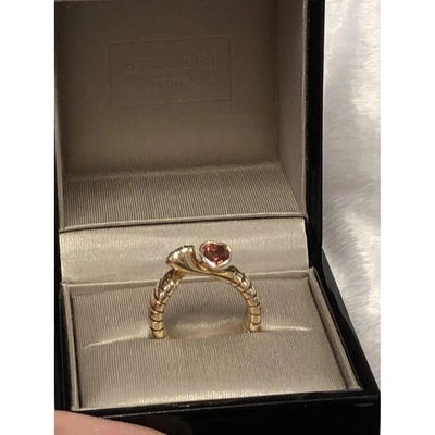 Pre-owned Bulgari Tubogas Yellow Gold Ring