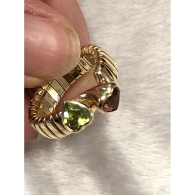 Pre-owned Bulgari Tubogas Yellow Gold Ring