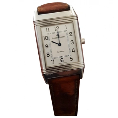 Pre-owned Jaeger-lecoultre Reverso Silver Steel Watch