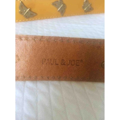 Pre-owned Paul & Joe Leather Belt In Yellow
