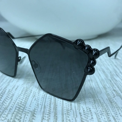 Pre-owned Fendi Black Metal Sunglasses