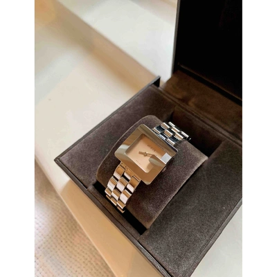 Pre-owned Gucci G-timeless Watch In Silver