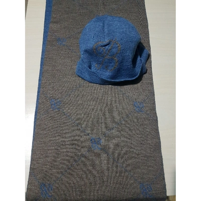 Pre-owned Blumarine Wool Scarf In Blue