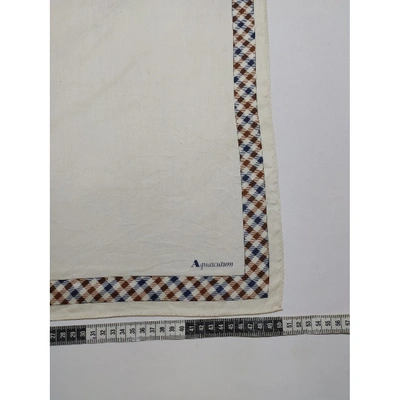 Pre-owned Aquascutum Silk Handkerchief In Multicolour