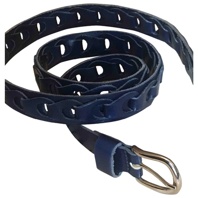 Pre-owned Isabel Marant Étoile Blue Leather Belt