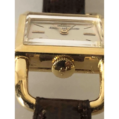 Pre-owned Jaeger-lecoultre Etrier Gold Yellow Gold Watch