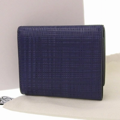 Pre-owned Loewe Navy Leather Wallet