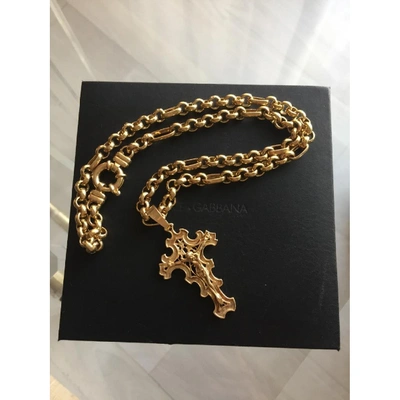 Pre-owned Dolce & Gabbana Necklace In Yellow